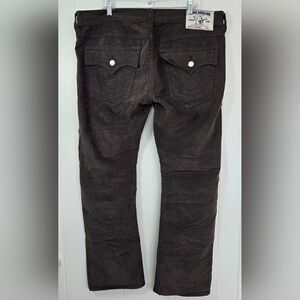 True Religion Dark Brown Corduroy Pants Size 40